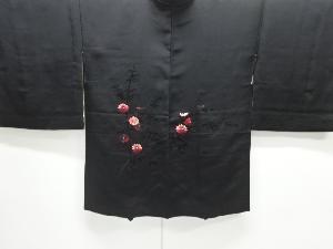 竹に菊模様刺繍絵羽織